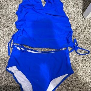 Royal Blue Two-Piece Swim Set